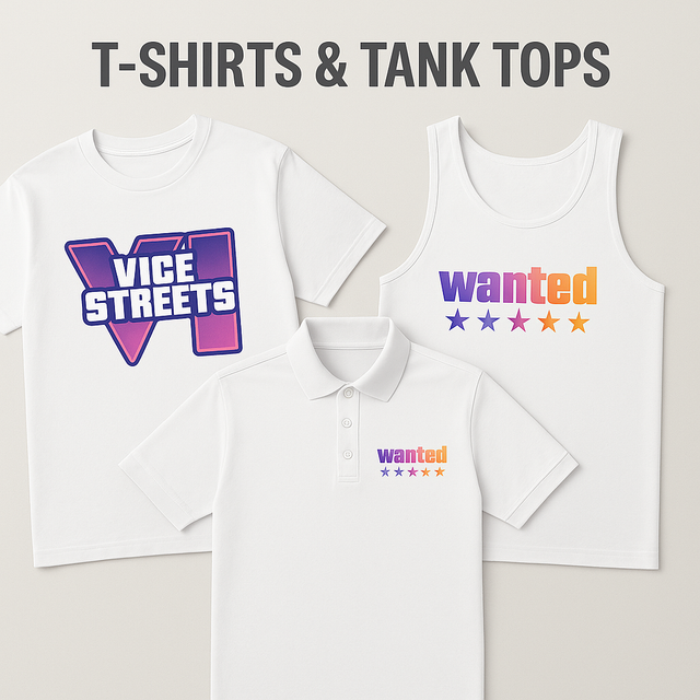T-Shirts & Tank Tops – GTA VI Vice Vibe Clothing