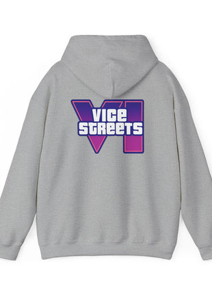 Vice Streets Hoodie — Retro 80s Vaporwave Logo Pullover