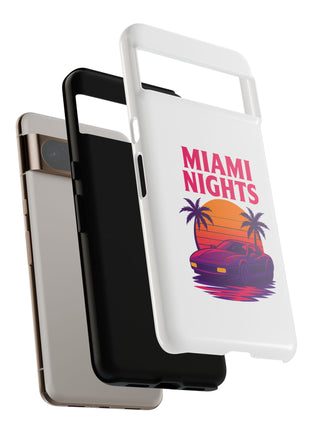 Miami Nights Phone Case — Retro Sunset Palm Car Design