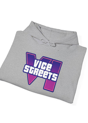 Vice Streets Hoodie — Retro 80s Vaporwave Logo Pullover
