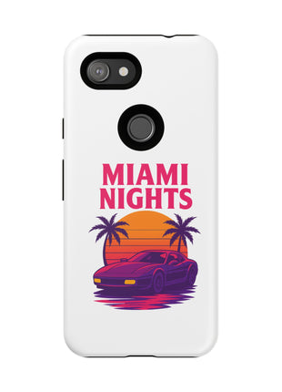 Miami Nights Phone Case — Retro Sunset Palm Car Design