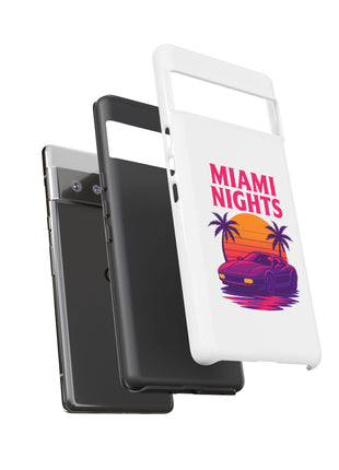 Miami Nights Phone Case — Retro Sunset Palm Car Design