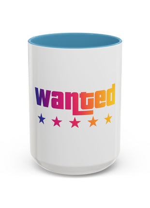 Wanted Rainbow Accent Coffee Mug