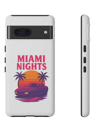 Miami Nights Phone Case — Retro Sunset Palm Car Design