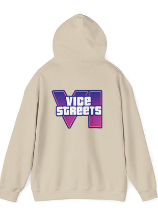 Vice Streets Hoodie — Retro 80s Vaporwave Logo Pullover
