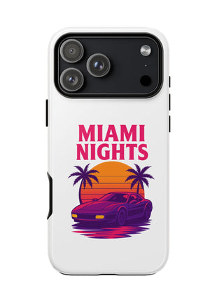 Miami Nights Phone Case — Retro Sunset Palm Car Design