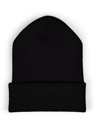 Embroidered 'The Streets' Logo Cuffed Beanie — Retro Purple Graphic Knit Hat