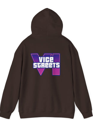 Vice Streets Hoodie — Retro 80s Vaporwave Logo Pullover