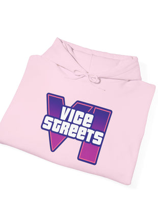 Vice Streets Hoodie — Retro 80s Vaporwave Logo Pullover