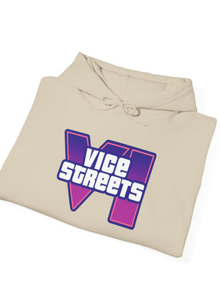Vice Streets Hoodie — Retro 80s Vaporwave Logo Pullover