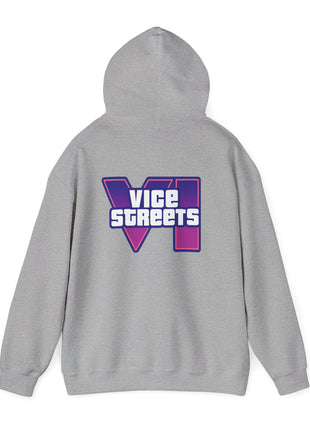 Vice Streets Hoodie — Retro 80s Vaporwave Logo Pullover