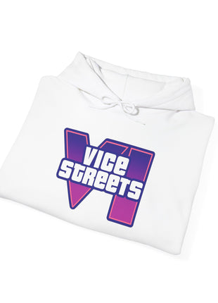 Vice Streets Hoodie — Retro 80s Vaporwave Logo Pullover