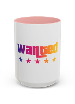 Wanted Rainbow Accent Coffee Mug