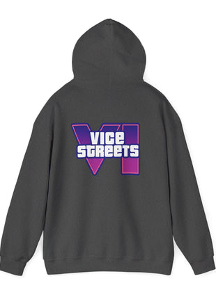 Vice Streets Hoodie — Retro 80s Vaporwave Logo Pullover