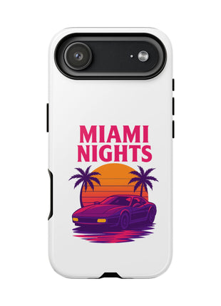 Miami Nights Phone Case — Retro Sunset Palm Car Design