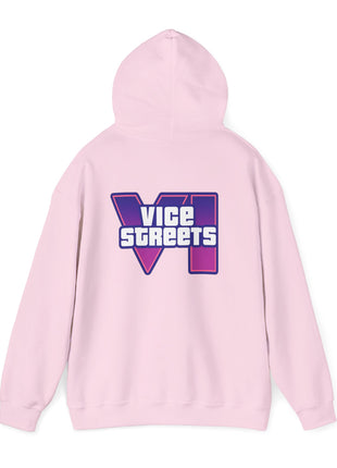 Vice Streets Hoodie — Retro 80s Vaporwave Logo Pullover
