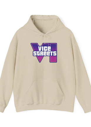 Vice Streets Hoodie — Retro 80s Vaporwave Logo Pullover