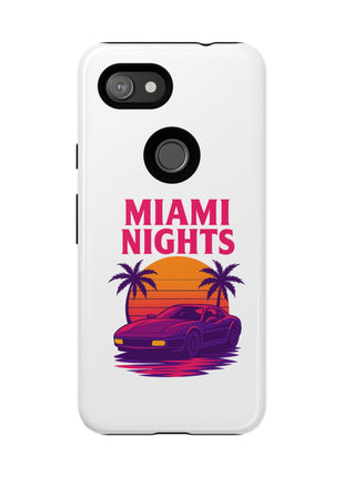 Miami Nights Phone Case — Retro Sunset Palm Car Design