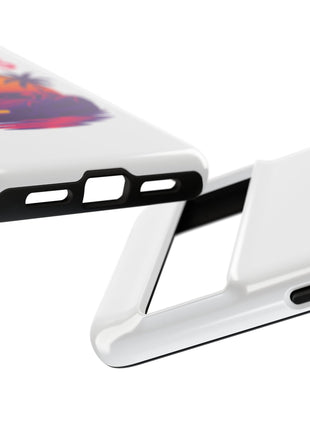 Miami Nights Phone Case — Retro Sunset Palm Car Design