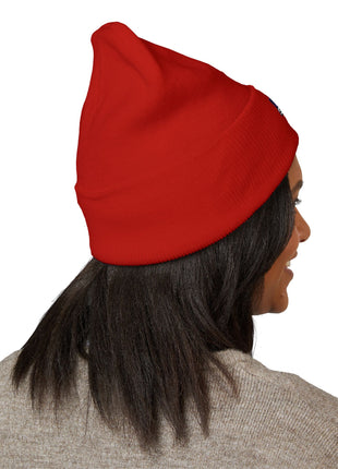 Embroidered 'Vice Streets' Cuffed Beanie – Retro Vaporwave Knit Hat