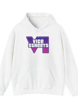 Vice Streets Hoodie — Retro 80s Vaporwave Logo Pullover