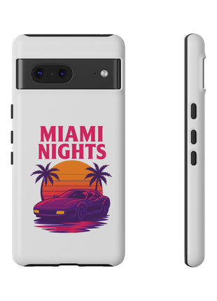 Miami Nights Phone Case — Retro Sunset Palm Car Design