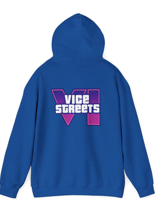 Vice Streets Hoodie — Retro 80s Vaporwave Logo Pullover