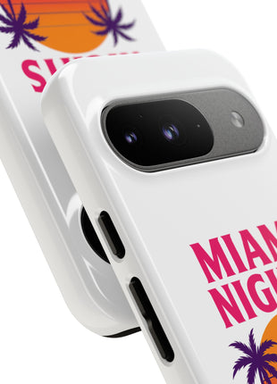 Miami Nights Phone Case — Retro Sunset Palm Car Design