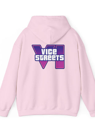 Vice Streets Hoodie — Retro 80s Vaporwave Logo Pullover