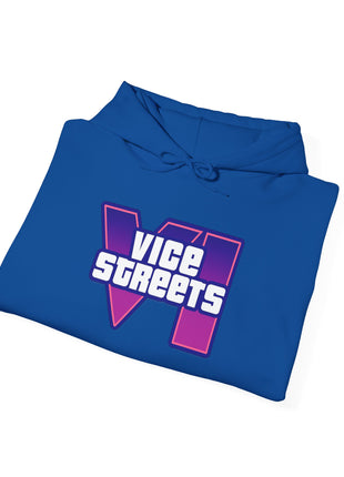 Vice Streets Hoodie — Retro 80s Vaporwave Logo Pullover
