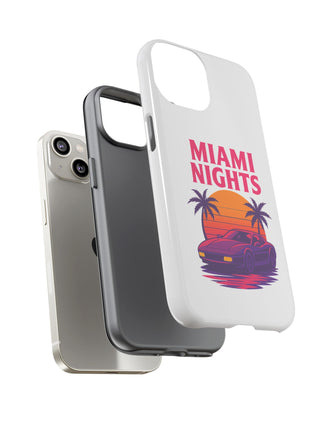 Miami Nights Phone Case — Retro Sunset Palm Car Design