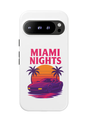 Miami Nights Phone Case — Retro Sunset Palm Car Design