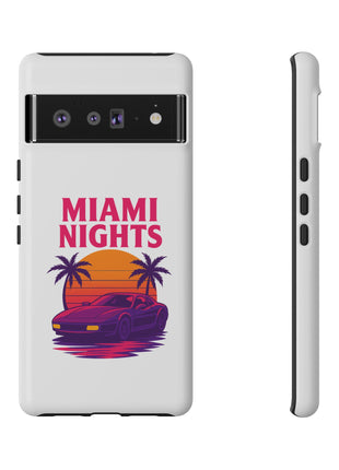 Miami Nights Phone Case — Retro Sunset Palm Car Design
