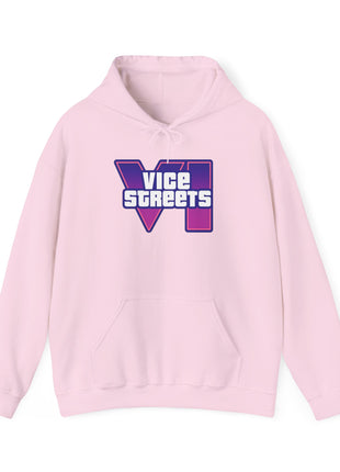 Vice Streets Hoodie — Retro 80s Vaporwave Logo Pullover