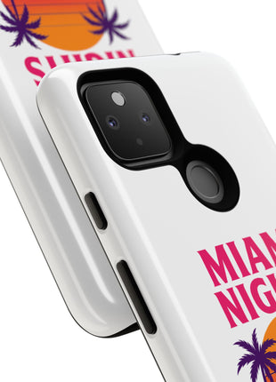 Miami Nights Phone Case — Retro Sunset Palm Car Design