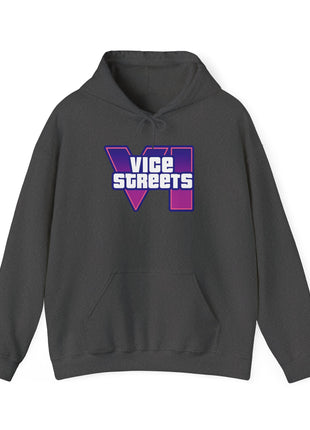 Vice Streets Hoodie — Retro 80s Vaporwave Logo Pullover