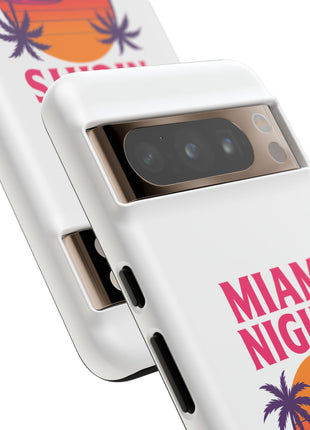 Miami Nights Phone Case — Retro Sunset Palm Car Design