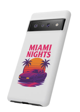 Miami Nights Phone Case — Retro Sunset Palm Car Design
