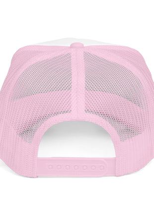 Trucker Cap — "Wanted" Retro Rainbow Stars Hat