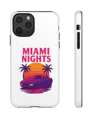 Miami Nights Phone Case — Retro Sunset Palm Car Design