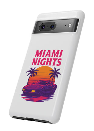 Miami Nights Phone Case — Retro Sunset Palm Car Design