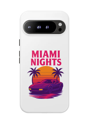 Miami Nights Phone Case — Retro Sunset Palm Car Design