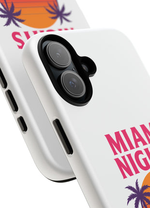 Miami Nights Phone Case — Retro Sunset Palm Car Design