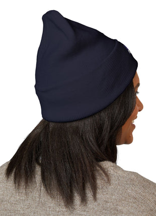 Embroidered 'The Streets' Logo Cuffed Beanie — Retro Purple Graphic Knit Hat