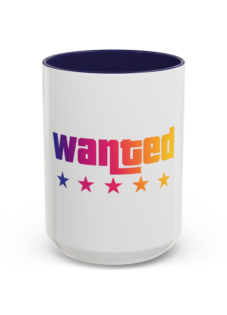 Wanted Rainbow Accent Coffee Mug