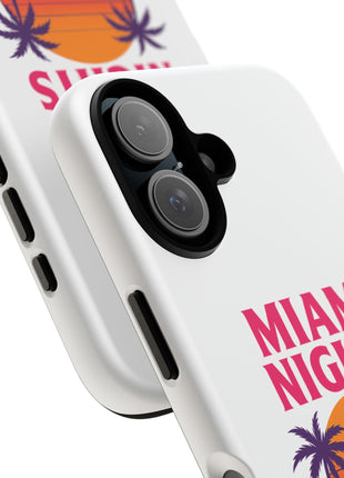 Miami Nights Phone Case — Retro Sunset Palm Car Design