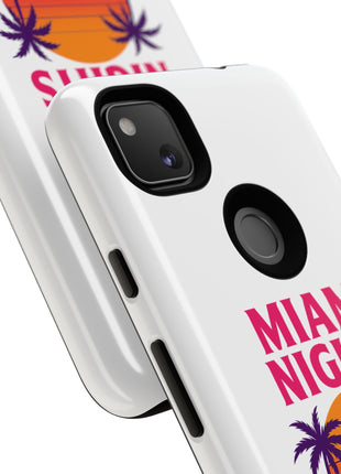 Miami Nights Phone Case — Retro Sunset Palm Car Design