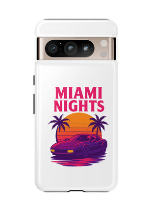 Miami Nights Phone Case — Retro Sunset Palm Car Design