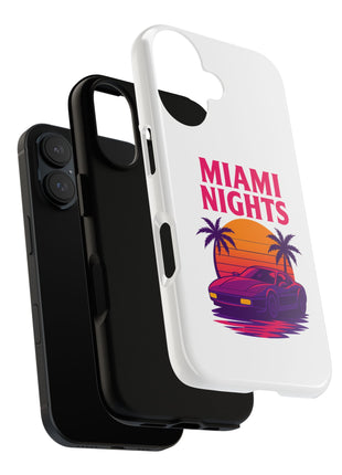 Miami Nights Phone Case — Retro Sunset Palm Car Design