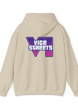 Vice Streets Hoodie — Retro 80s Vaporwave Logo Pullover